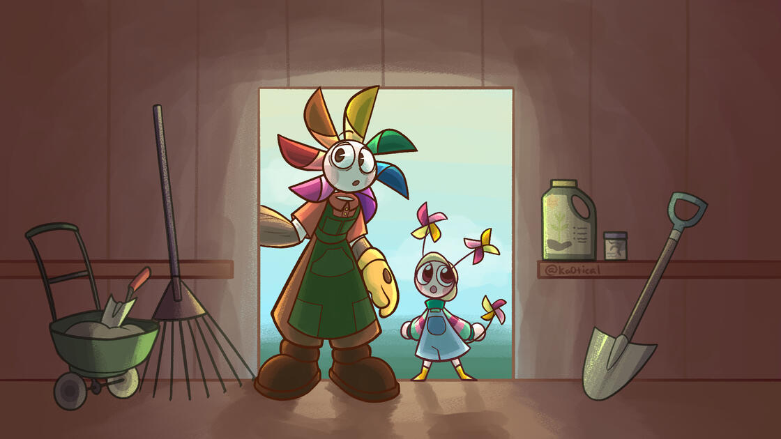 Windy Days shed cutscene